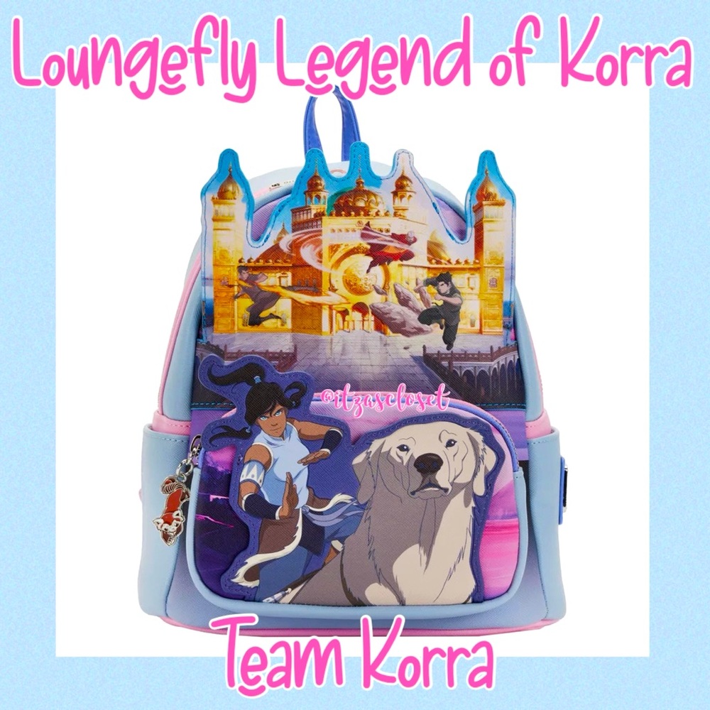 Loungefly Nickelodeon Legend of Korra Team Korra Mini Backpack NWT